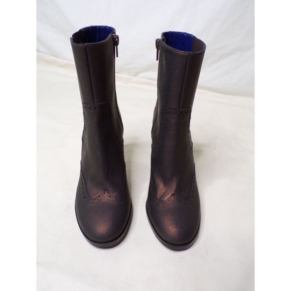 VALENTINA RANGONI FIRENZE Short Boot Block Heel Bronze 7 NEW - Picture 2 of 10